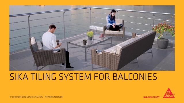 Sika Tiling System for balconies and terraces