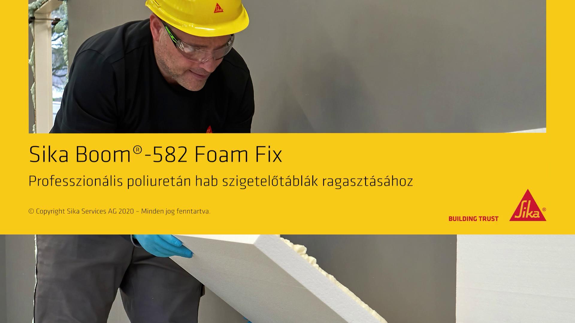 Sika Boom®582 Foam Fix Professzionális poliuretán hab szigetelőtáblák ragasztásához
